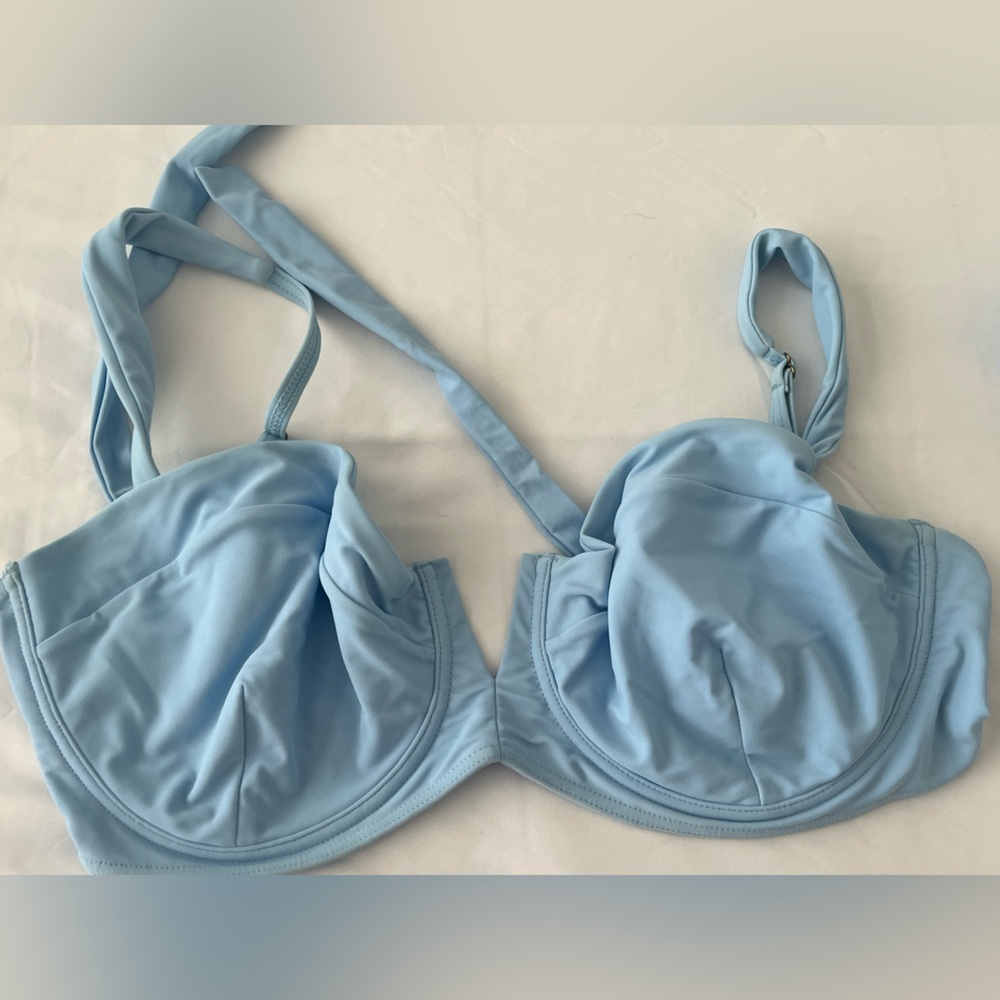 Monday Swimwear Sky Blue Bikini Top and bottom